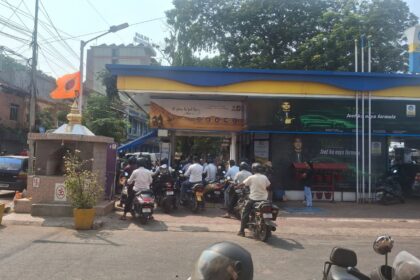 Long lines were witnessed at fuel pumps across the coastal state on Wednesday and Thursday, as motorists rushed to fill their tanks amid fears of a shortage due to the ongoing conflict in West Asia.