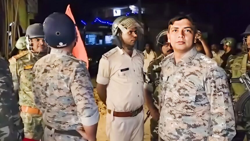 Garhwa Ram Navami violence led to 19 arrests after a clash between two groups, with police using tear gas to control the situation in Jharkhand. (Express Photo)