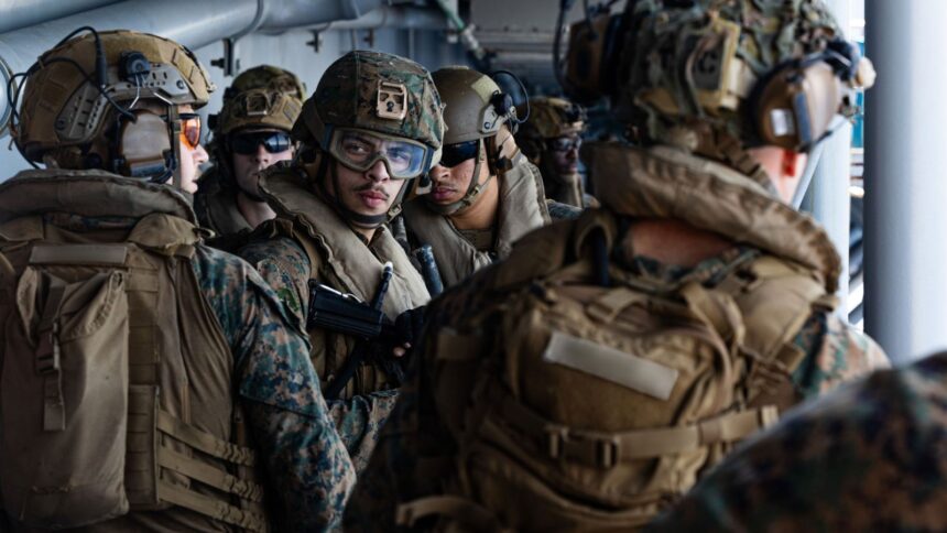 The US Central Command (CENTCOM) said that US sailors and Marines aboard USS Tripoli (LHA 7) arrived in the US Central Command area of responsibility