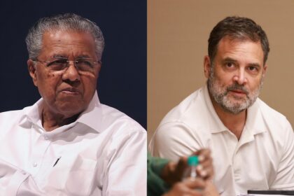 Kerala Chief Minister Pinarayi Vijayan and Congress leader Rahul Gandhi.