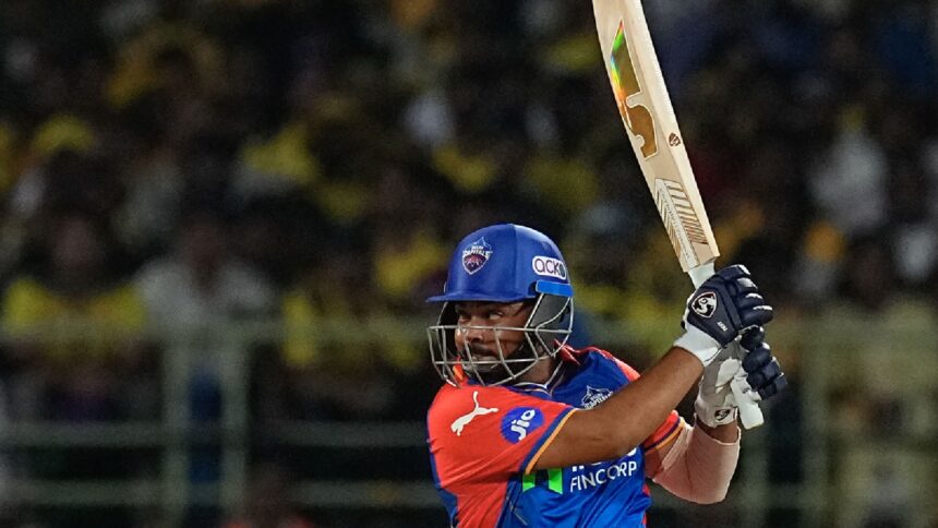 Delhi Capitals' batter Prithvi Shaw plays a shot during the IPL 2024 cricket match between Chennai Super Kings and Delhi Capitals, at Dr Y.S. Rajasekhara Reddy ACA-VDCA Cricket Stadium, in Visakhapatnam, Sunday, March 31, 2024. (PTI Photo