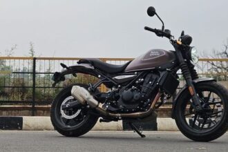 Royal Enfield Guerrilla 450 is a roadster based on the Himalayan 450.