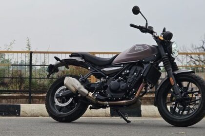 Royal Enfield Guerrilla 450 is a roadster based on the Himalayan 450.