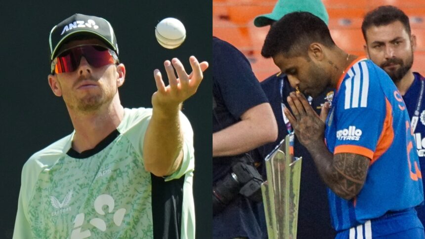 Mitchell Santner admitted that New Zealand are the underdogs in the T20 World Cup final against India. (AP Photo/Express Photo)