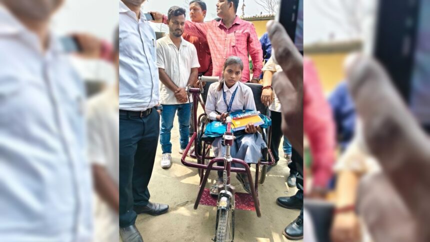After viral video, disabled Bihar girl got a tricycle from officials. Days later, it broke down