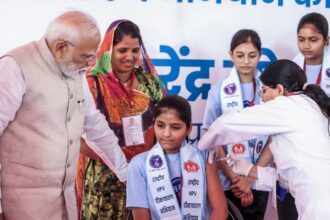 Modi launches HPV vaccination drive, Modi launches HPV vaccination drive for teen girls, Narendra Modi, women empowerment, Gardasil 4, Indian express news, current affairs