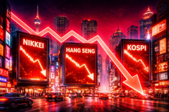 Asian stocks today (March 30, 2026): Kospi down 4%, Nikkei sheds 2,400 points; markets sink as Middle East crisis intensifies
