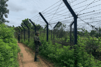 A jawan of Assam Rifles patrolling the Indo-Myanmar border in Manipur | Karishma Hasnat | ThePrint