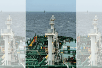 Pine Gas LPG tanker proceeds after crossing the war-hit Strait of Hormuz, amid the ongoing West Asia conflict | MEA via PTI