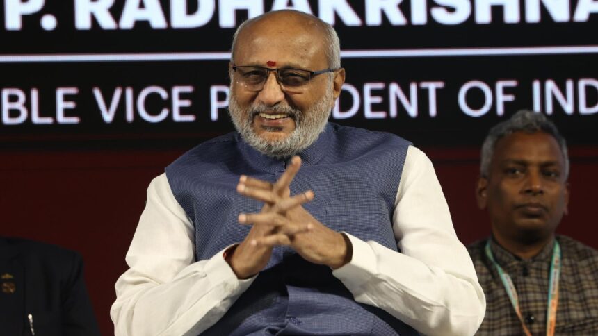 V-P CP Radhakrishnan at Ramnath Goenka Awards.