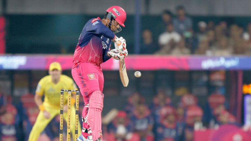 Vaibhav Sooryavanshi slammed a 15-ball half-century against CSK in IPL 2026. (PHOTO: CREIMAS FOR IPL)