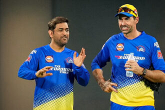 MS Dhoni and Stephen Fleming
