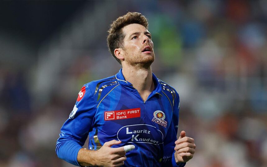 Why Mitchell Santner not playing in RR vs MI?