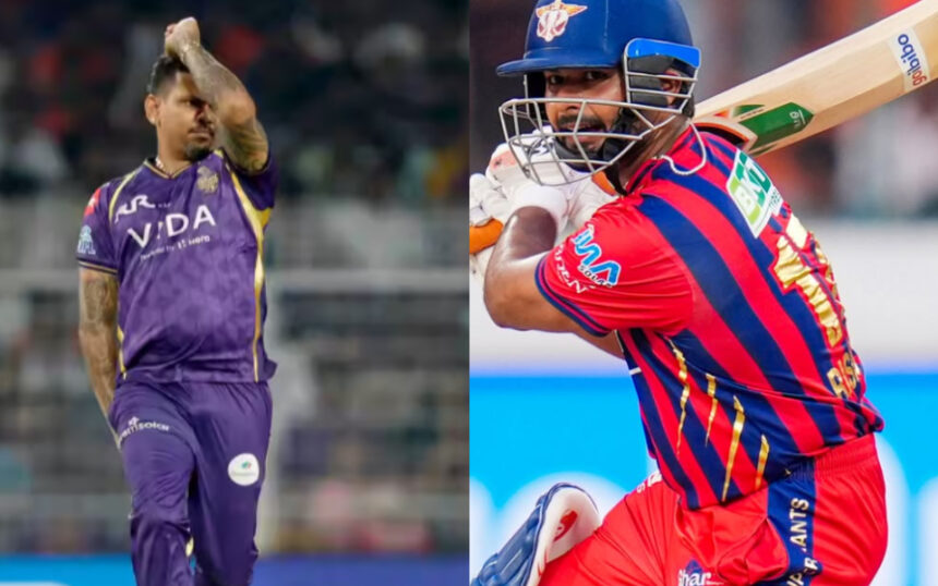Sunil Narine vs Rishabh Pant