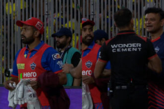 [WATCH] IPL 2026: Tristan Stubbs furious after glove denial, DC players argue with umpires