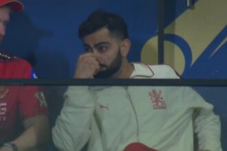 Virat Kohli in dressing room