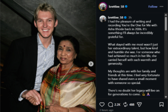 Brett Lee & Asha Bhosle