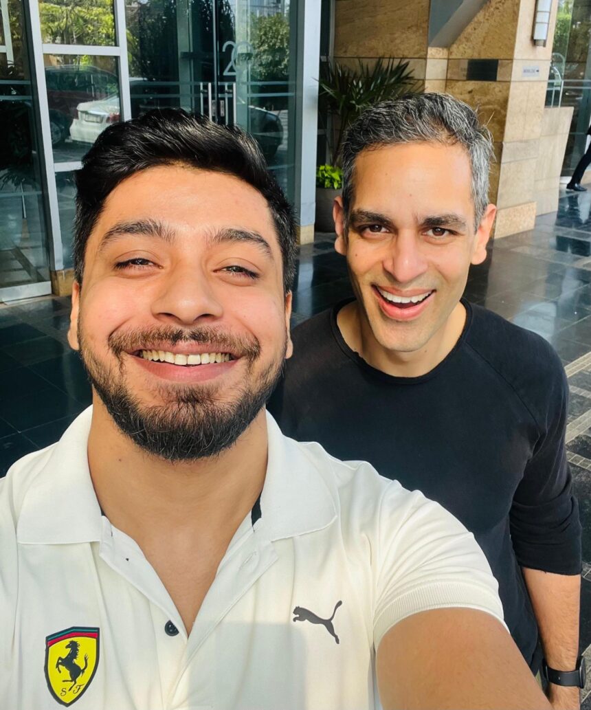 Sagar Ahuja with Ankur Warikoo