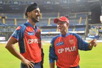 IPL 2026: Arshdeep Singh and Ricky Ponting after Punjab's win over MI in Mumbai. (CREIMAS)