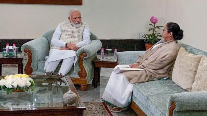 File photo of Prime Minister Narendra Modi and West Bengal Chief Minister Mamata Banerjee | PTI
