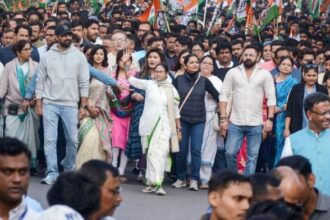 File photo of West Bengal Mamata Banerjee at a rally in Kolkata | ANI