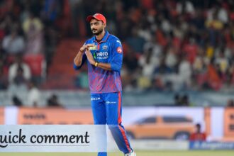 Axar himself and Kuldeep Yadav — two spinners most captains would hand full quotas without hesitation — bowled two overs each while Nitish Rana bowled his full quota of four. (BCCI/Creimas Photo)