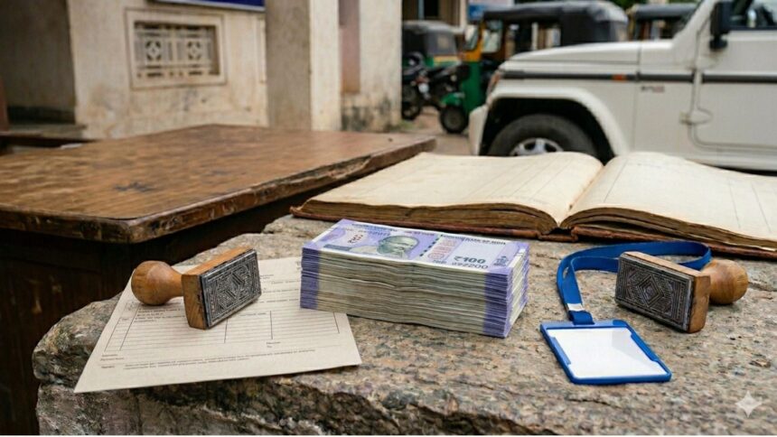 Khata transfer for cash?: Panchayat officer, YouTuber held in Nelamangala in Rs 1.2 lakh bribery case