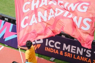 A flag of Canada Cricket during the T20 World Cup. (Photo: Cricket Canada/ Facebook)