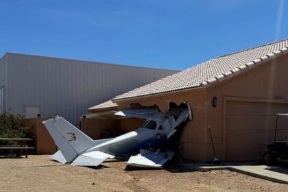 The National Transportation Safety Board was taking over the investigation into the cause of the crash, police said. (Image via FB: Mohave County Sheriff's Office's post)
