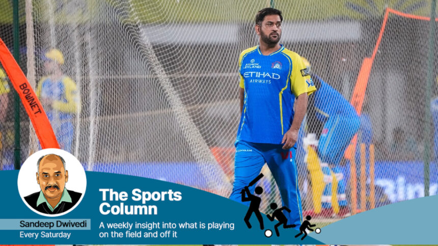 MS Dhoni's larger-than-life presence behind the stumps would again make the new CSK leadership group conscious. (PTI Photo)