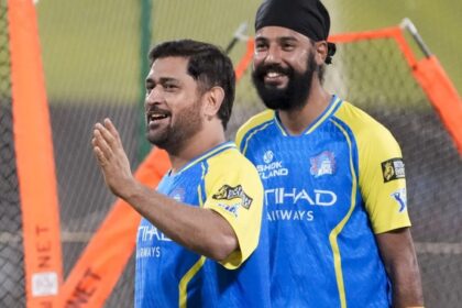 Dhoni has been following CSK's home matches from the team hotel but has been seen at practice sessions. (PTI Photo)