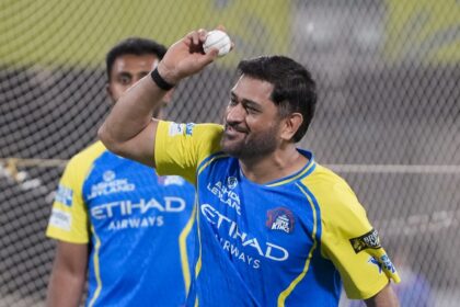 Dhoni, who injured his calf during the preparatory camp, hasn’t featured so far in the IPL. (PTI Photo)