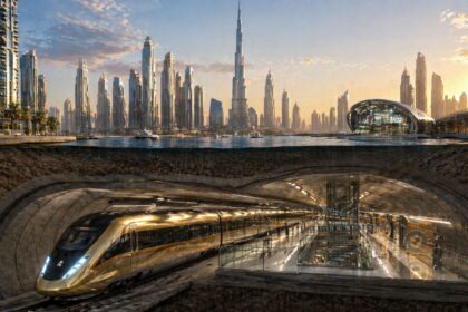 Dubai Metro Gold Line, the city's first fully underground metro route, is set to enhance connectivity across key areas with a 42 km network aimed at easing travel and congestion. (Image generated using AI)