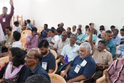 Caption: Election officials and staff attend a briefing session ahead of the Puducherry Assembly elections (Source: X/ @ceopuducherry)