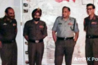 (L-R) Brig. Jal Master, Maj. Gen. Amarjit Singh, Lt. Gen. M L Chibber, and Brig. V Channa | Photo: Amit Krishankant Paul