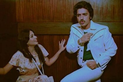 Rati Agnihotri and Kamal Haasan in a still from Ek Duuje Ke Liye.