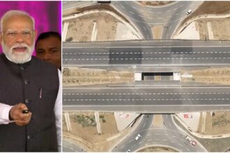 A section of the Ganga Expressway inaugurated by PM Modi on Wednesday.
