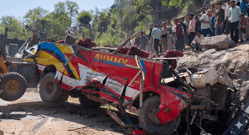 At least 16 people were killed and over 20 injured on Monday morning when a bus plunged into a gorge in J&K’s Udhampur