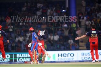 Delhi’s lineup was not full of slouches. It included India’s Test opener, India’s T20 vice-captain, an IPL veteran, an established all-format middle-order South African enforcer, and two promising batting talents the franchise has been hyping. (Express Photo by Praveen Khanna)