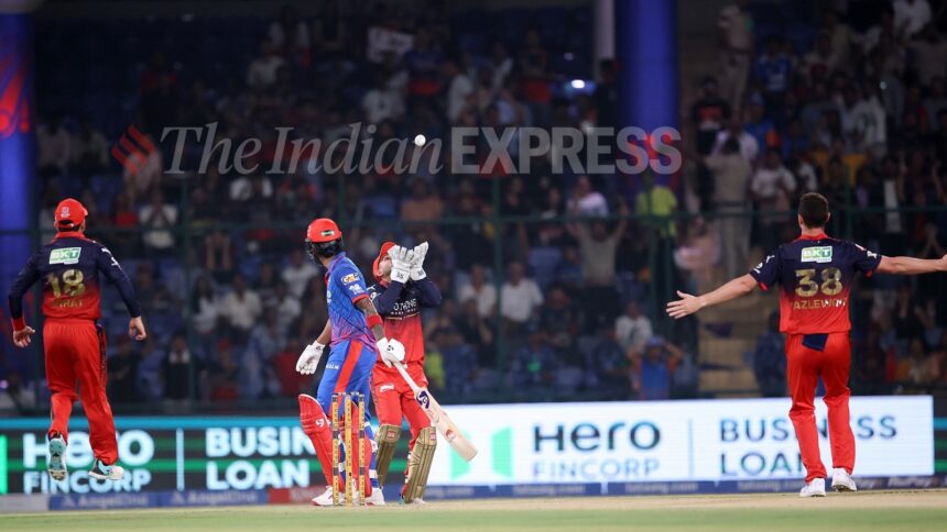 Delhi’s lineup was not full of slouches. It included India’s Test opener, India’s T20 vice-captain, an IPL veteran, an established all-format middle-order South African enforcer, and two promising batting talents the franchise has been hyping. (Express Photo by Praveen Khanna)