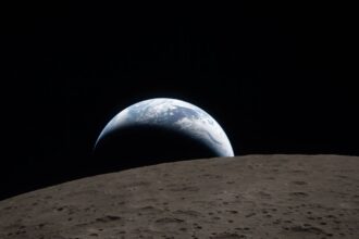 The Artemis II crew, Nasa astronauts Reid Wiseman, Victor Glover, and Christina Koch, along with Canadian astronaut Jeremy Hansen, named the moment “Earthset” in reference to the famous “Earthrise” photograph taken during the Apollo 8 mission in 1968. (Image: Nasa)