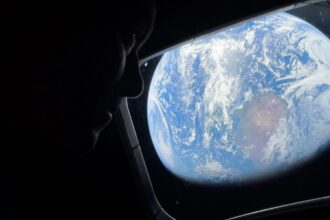 The spacecraft and the space junk are both travelling at extremely fast velocities, which makes it hard to see such things. (Image: Nasa)