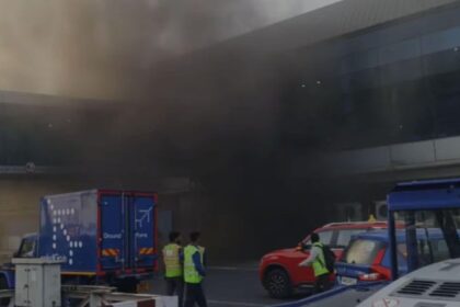 According to airport officials, a fire broke out in the electrical switch room next to the elevator at Arrival A2 corridor at 11.34 am on Saturday.