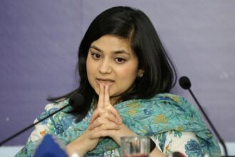Iltija Mufti, a leader of the People’s Democratic Party (PDP) and daughter of former Jammu and Kashmir Chief Minister Mehbooba Mufti.