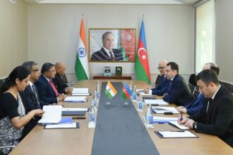 The 6th round of India-Azerbaijan Foreign Office Consultations was also held on Friday in Baku. (Credit: X/@MEAIndia)