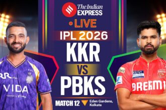 IPL 2026, KKR vs PBKS Live Score