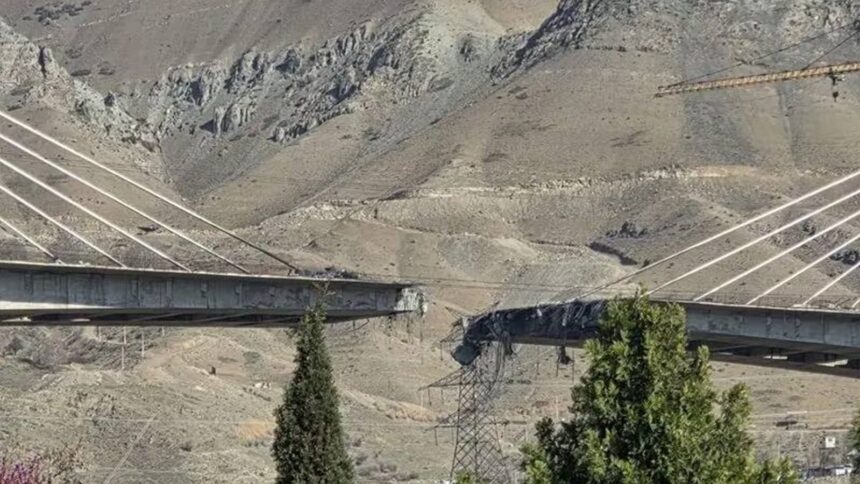 iran tallest bridge destroyed