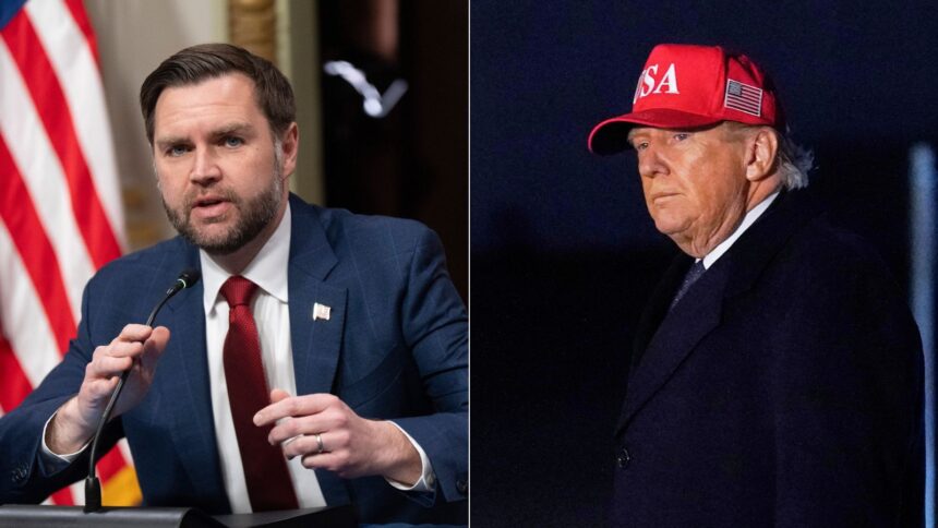 US Vice President JD Vance and President Donald Trump. (AP Photo/File)