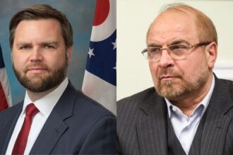 US Vice President JD Vance and Mohammad-Bagher Ghalibaf, leader of Iranian delegation at Islamabad talks | Wikimedia Commons
