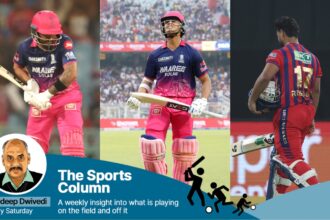 L-R: Dhruv Jurel, Yashasvi Jaiswal and Rishabh Pant fell to deliveries that Test batters would normally negotiate with ease. (CREIMAS FOR IPL)